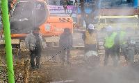 고양시 흰돌마을3단지 지역난방 열수송관 누수로 긴급 보수공사 나서